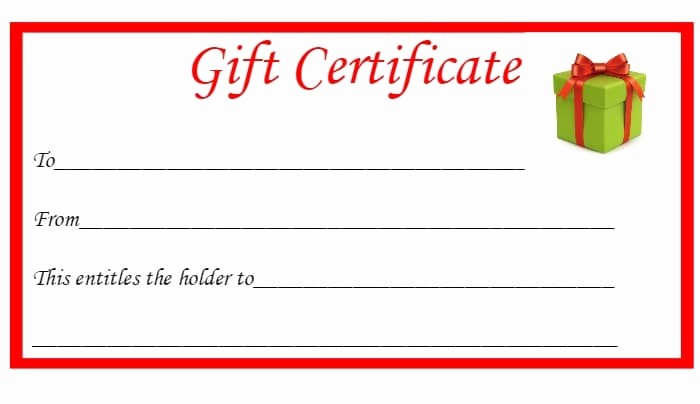 Free Holiday Gift Certificate Template New Free Printable Holiday Certificates
