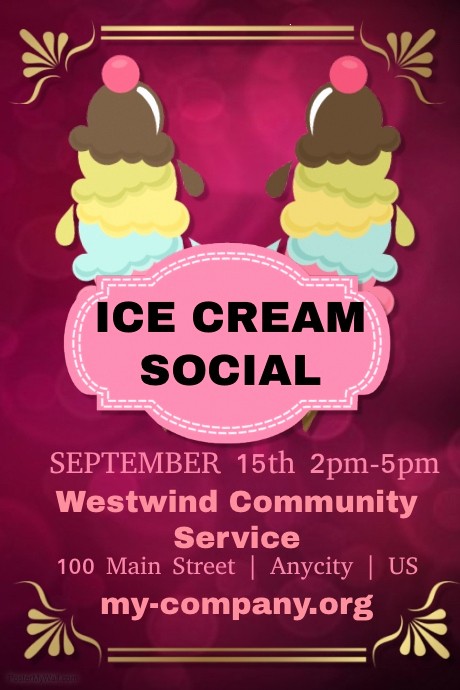Free Ice Cream social Template Inspirational Ice Cream social Template