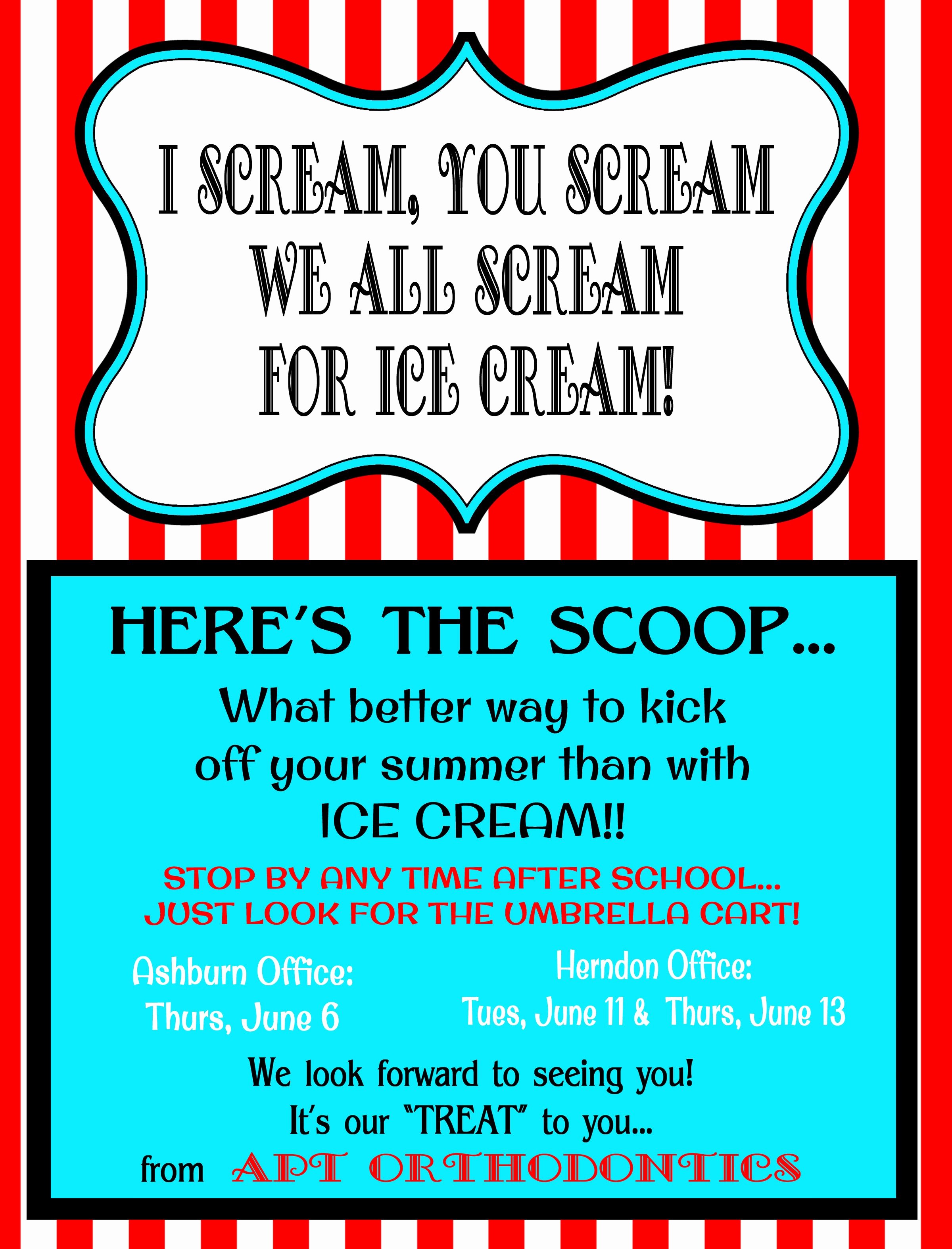 Free Ice Cream social Template Unique Ice Cream social Flyer Template