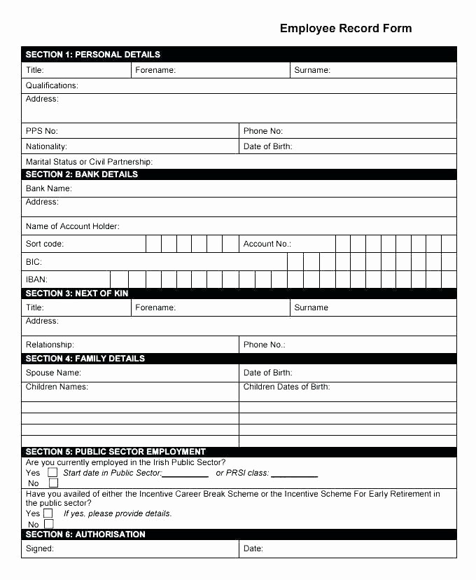 Free Individual Payroll Record form Unique Printable Staff Leave Record Tete Employee Vacation