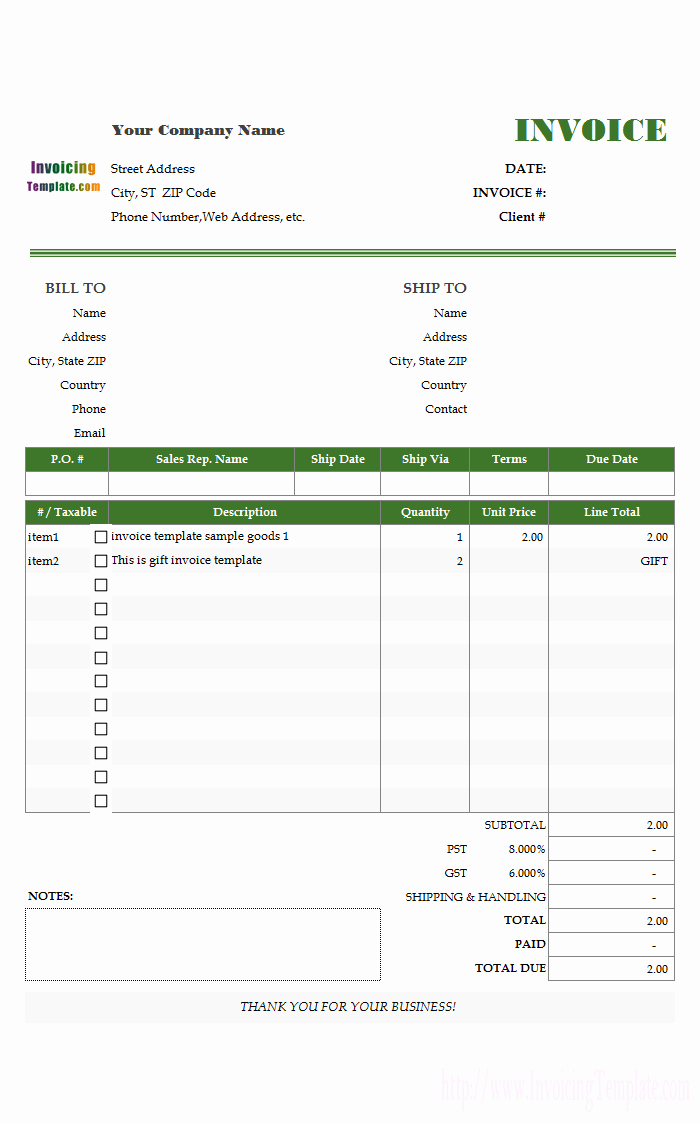 Free Invoice Template for Excel Best Of Free Invoice Templates for Excel