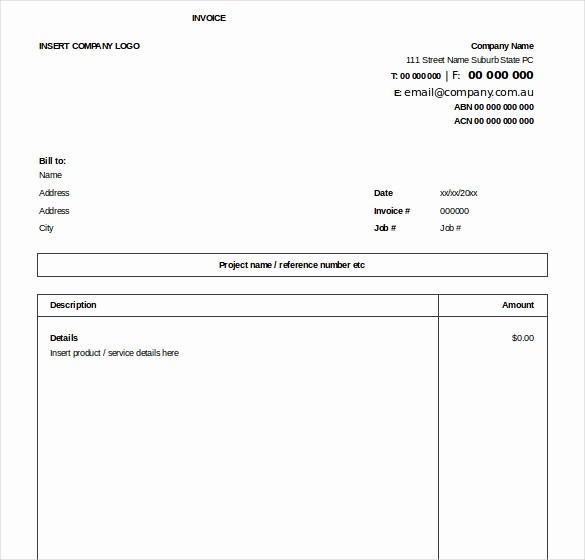 Free Invoice Template for Excel Lovely Excel Invoice Template 31 Free Excel Documents Download