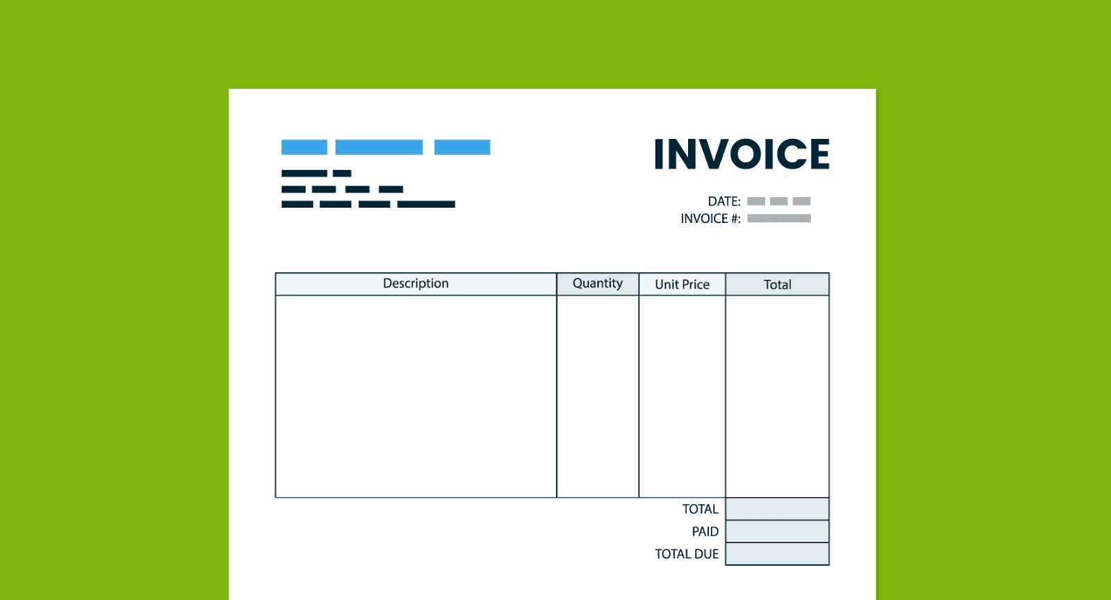 Free Invoice Template for Excel Unique Free Blank Invoice Template for Excel Excel Template