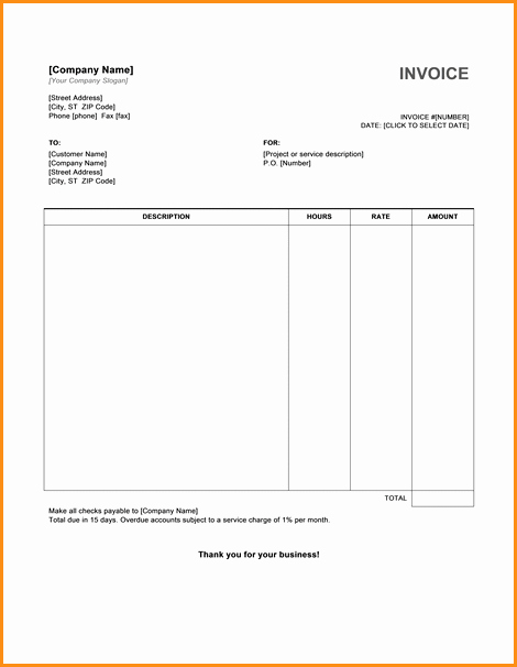 Free Invoice Template for Word Awesome Download Microsoft Word Invoice Template Denryokufo