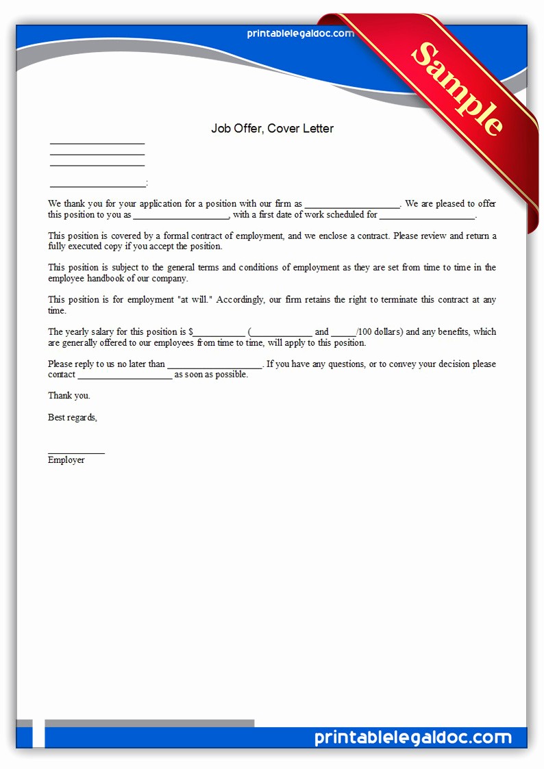Free Job Cover Letter Template Beautiful Free Printable Job Fer Cover Letter form Generic