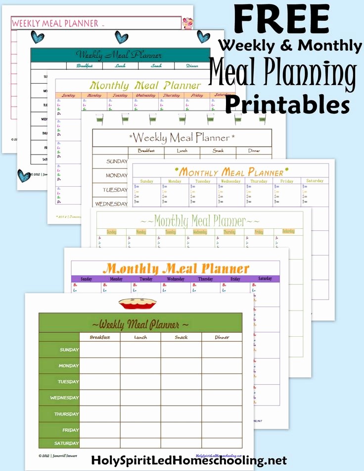 Free Meal Planner Template Download Fresh Free Meal Planning Printables &amp; May Meal Plan