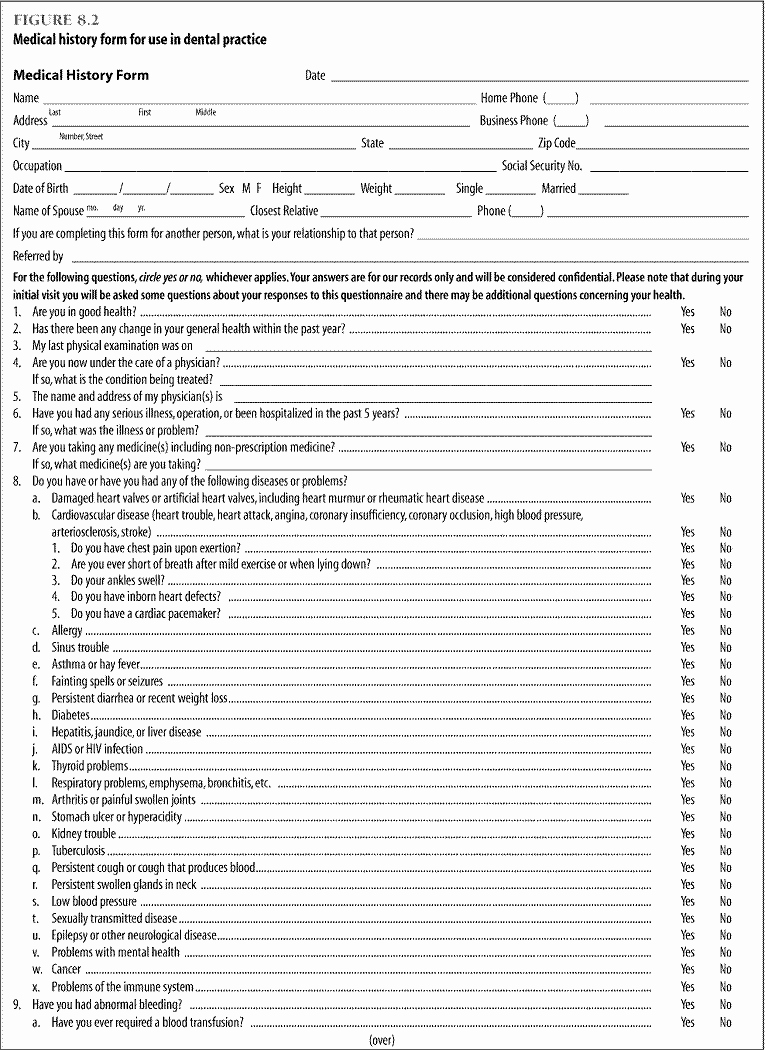 Free Medical History form Template Awesome Medical History form – Templates Free Printable