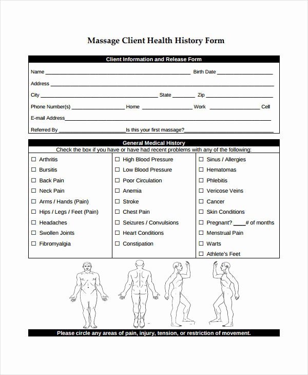 Free Medical History form Template Unique Medical History form 9 Free Pdf Documents Download