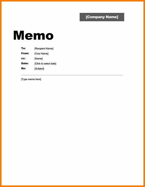 Free Memo Template for Word Inspirational 4 Interoffice Memo