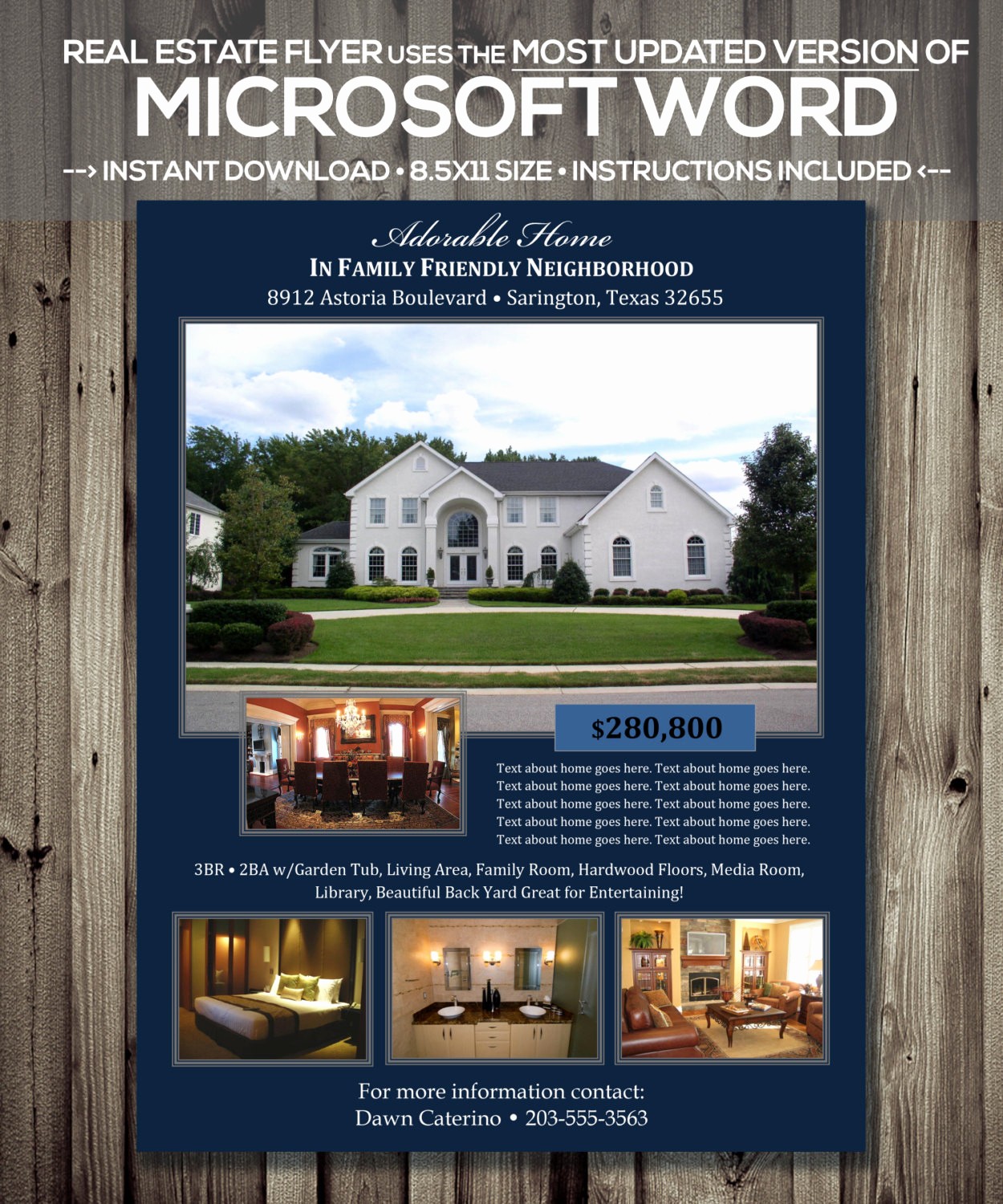 Free Microsoft Word Flyer Templates Beautiful Real Estate Flyer Template Microsoft Word Cx Version