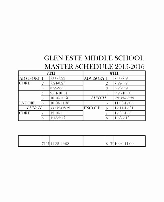 Free Middle School Schedule Maker Elegant 5 Middle School Schedule Template Eiuyt