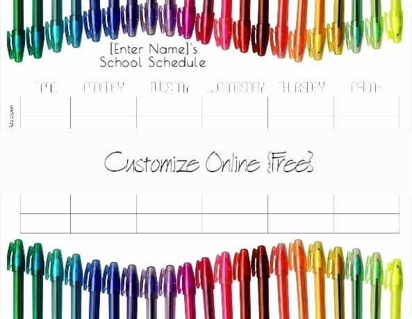 Free Middle School Schedule Maker Luxury Free School Schedule Maker