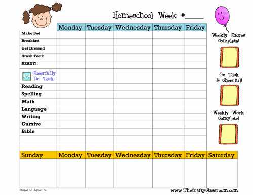 Free Middle School Schedule Maker New Our Daily Schedule Pinterest