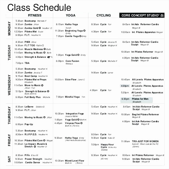 Free Middle School Schedule Maker Unique Middle School Class Schedule Template In Timetable Word