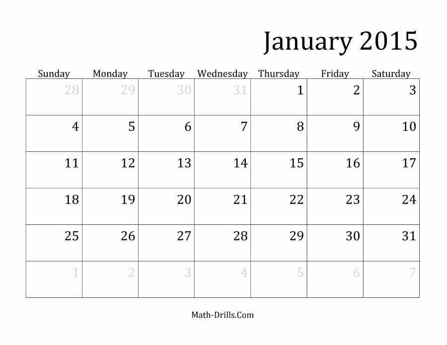 Free Monthly Calendar Templates 2015 Awesome Calendars 2015 Monthly
