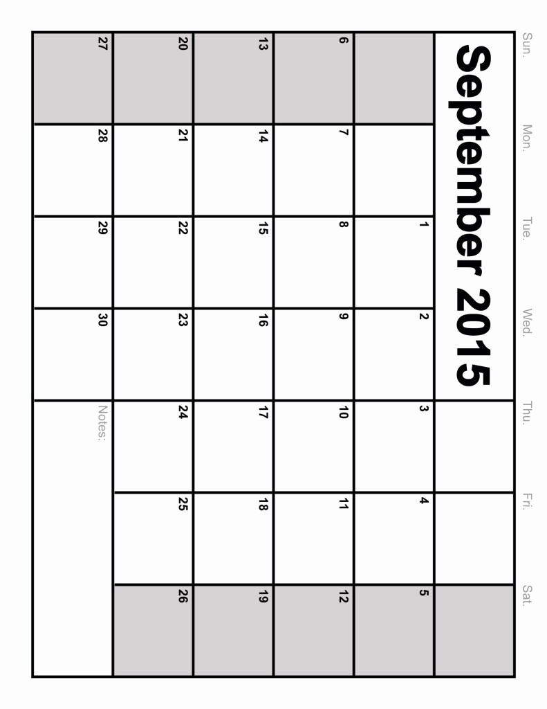 Free Monthly Calendar Templates 2015 Beautiful September 2015 Free Blank Printable Calendar