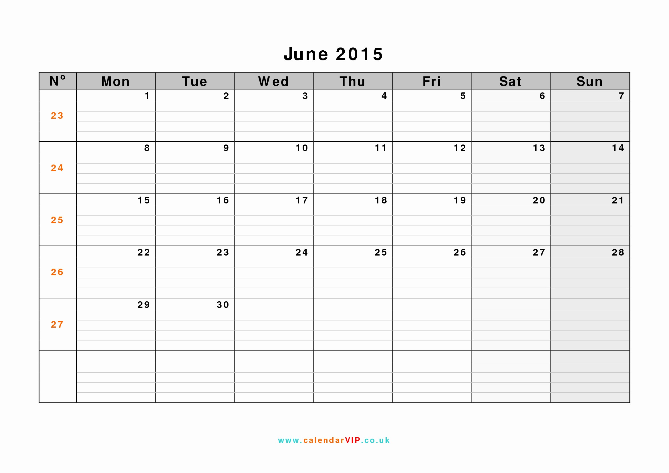 Free Monthly Calendar Templates 2015 Elegant Beautiful June 2015 Calendar Printable