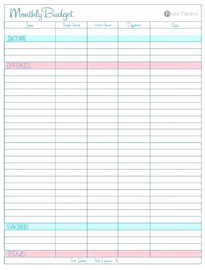Free Monthly Household Budget Template Beautiful Free Personal Bud Spreadsheet Template Excel Monthly