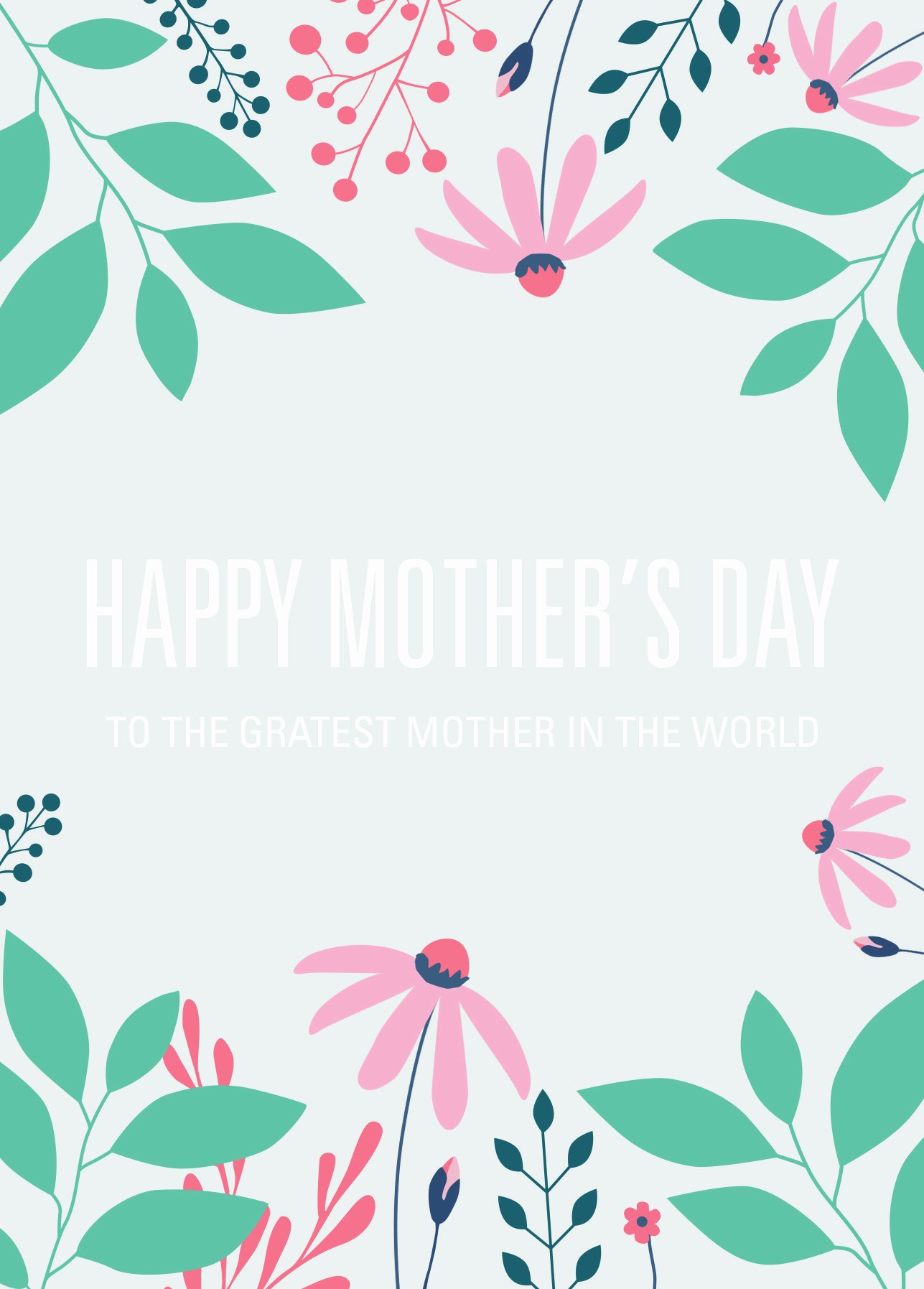 Free Mother&amp;#039;s Day Card Templates Best Of Free Printable Card Template for Mother’s Day