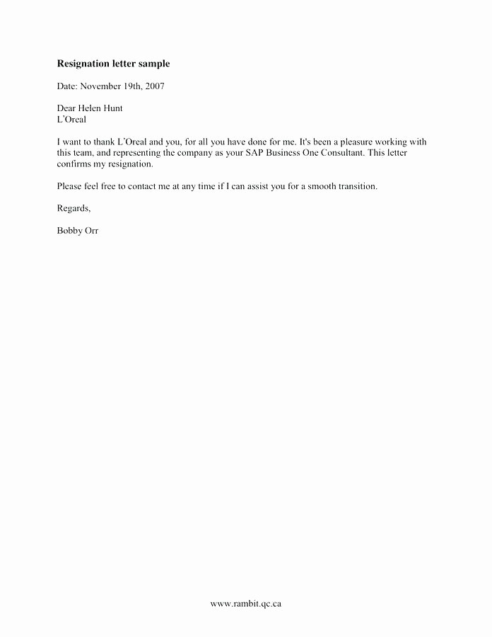 Free Ms Word Letter Templates Awesome 13 Resign Letter Template Word
