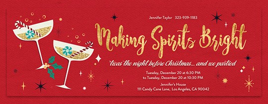 Free Online Christmas Party Invitations New Free Fice Holiday Party Line Invitations