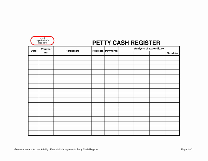 Free Petty Cash Log Sheet Inspirational 4 Petty Cash Log Templates Excel Xlts
