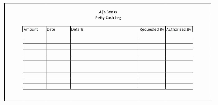 Free Petty Cash Log Sheet Lovely Petty Cash Log Template – Picks