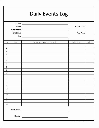Free Petty Cash Log Sheet Unique Volunteer Log Sheet