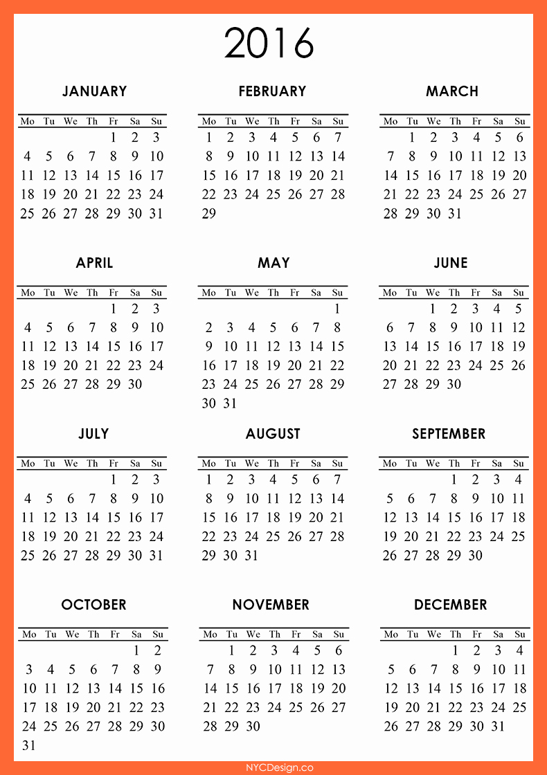 Free Printable 2016 attendance Calendar Luxury December 2016 Calendar Printable E Page – 2017 Printable