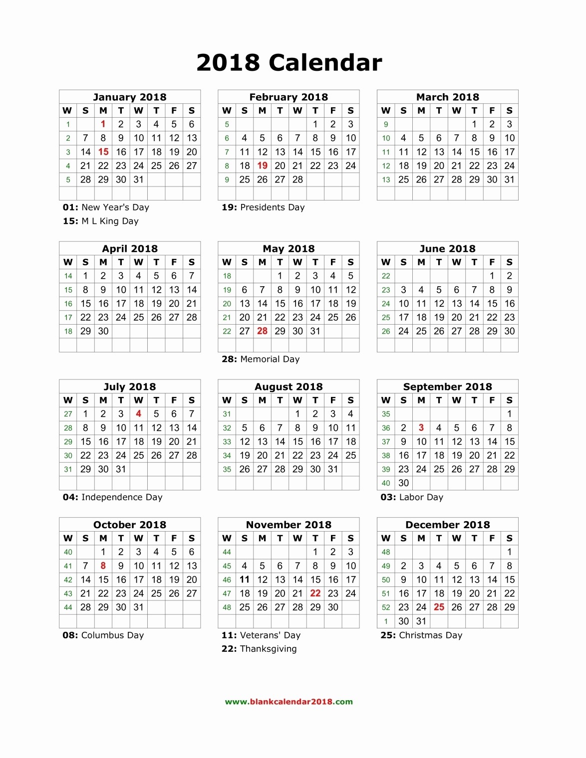 Free Printable 2018 Calendar Templates Best Of Blank Calendar 2018