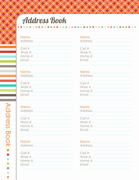 Free Printable Address Book Pages Unique 31 Days to A Clutter Free Life Address Book Day 29