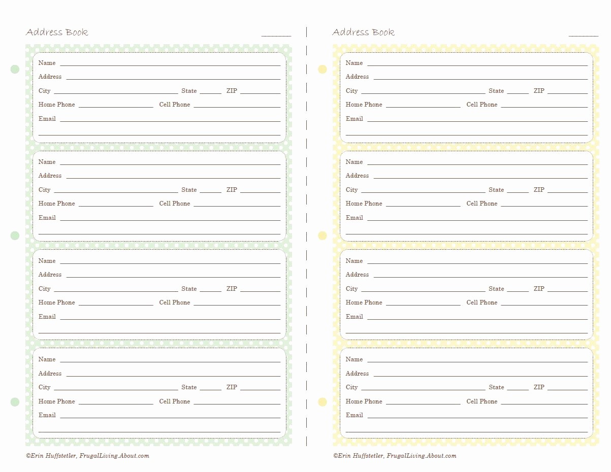Free Printable Address Book Pages Unique Printable Address Pages for Your Planner