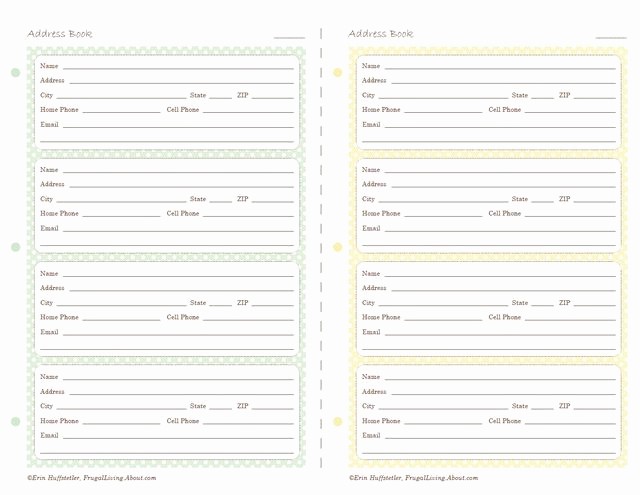 Free Printable Address Book Pages Unique where Can I Find Printable Address Pages for A Planner