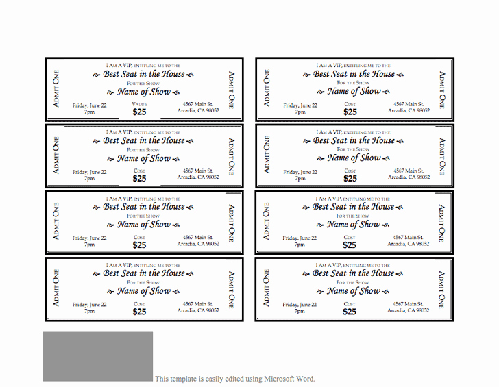 Free Printable Admission Ticket Template Luxury event Ticket Template 3 that S so Random