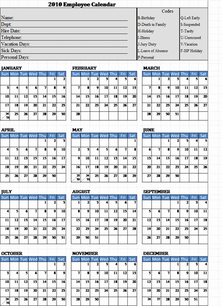 Free Printable attendance Calendar 2016 Elegant 10 Best Of Excel attendance Calendar for 2016
