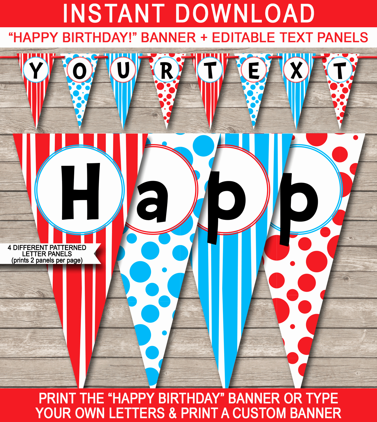 Free Printable Birthday Banner Templates Unique Dr Seuss Party Banner Template