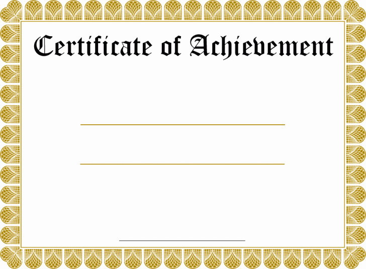Free Printable Blank Certificate Borders Beautiful 15 Fill In the Blank Certificate Templates