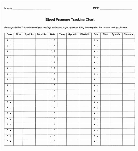 Free Printable Blood Pressure Log Fresh Blood Pressure Chart Template 13 Free Excel Pdf Word