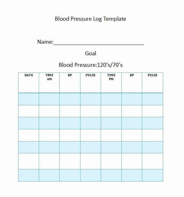 Free Printable Blood Pressure Log Lovely 30 Printable Blood Pressure Log Templates Template Lab
