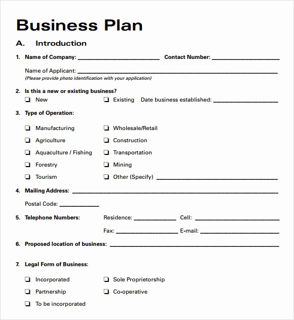Free Printable Business Plan Template Awesome Business Plan Templates 6 Download Free Documents In