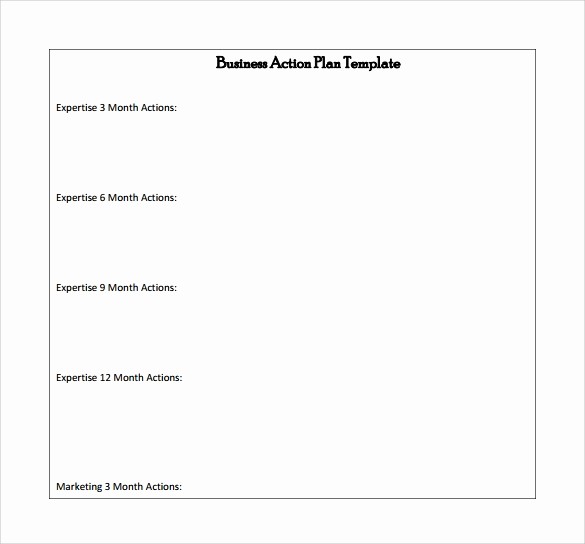 Free Printable Business Plan Template Beautiful Business Action Plan Template 5 Download Free Documents