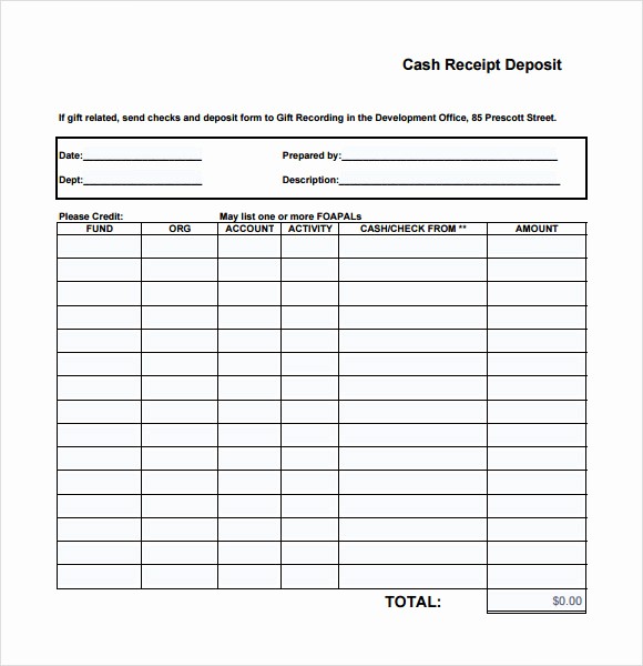 Free Printable Cash Receipt Template Elegant 11 Printable Receipt Templates – Free Samples Examples