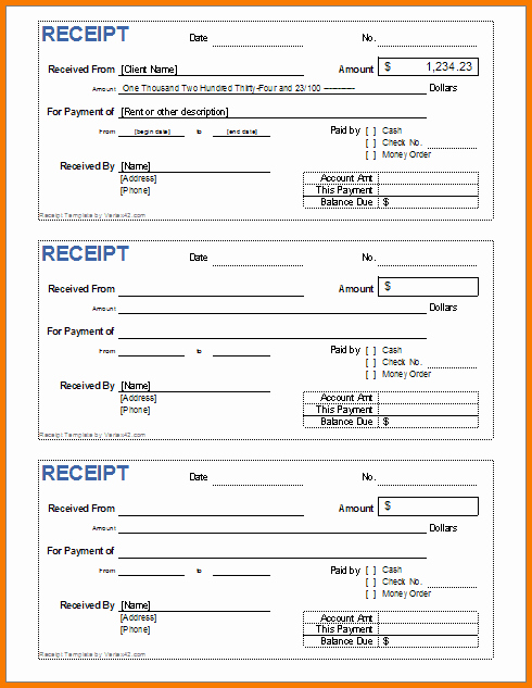 Free Printable Cash Receipt Template Lovely 6 Receipt Book Template