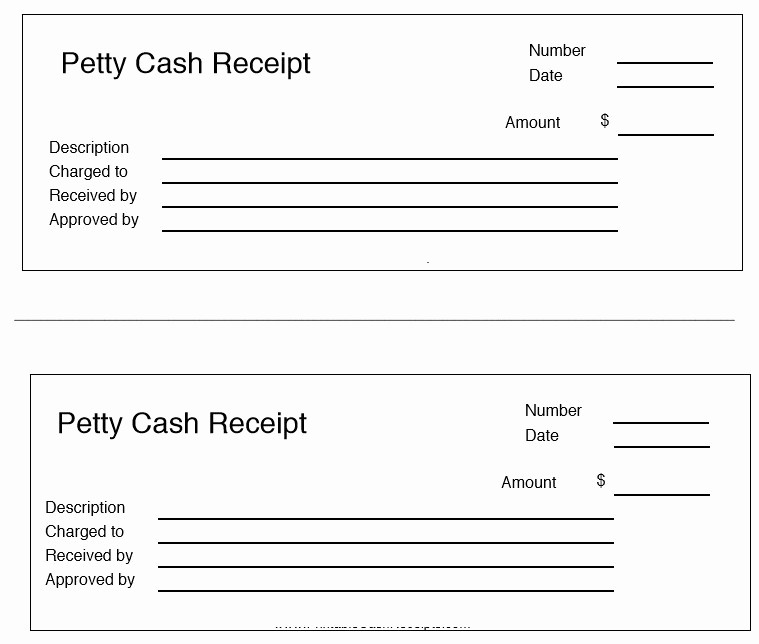 Free Printable Cash Receipt Template New 8 Free Sample Petty Cash Receipt Templates Printable Samples