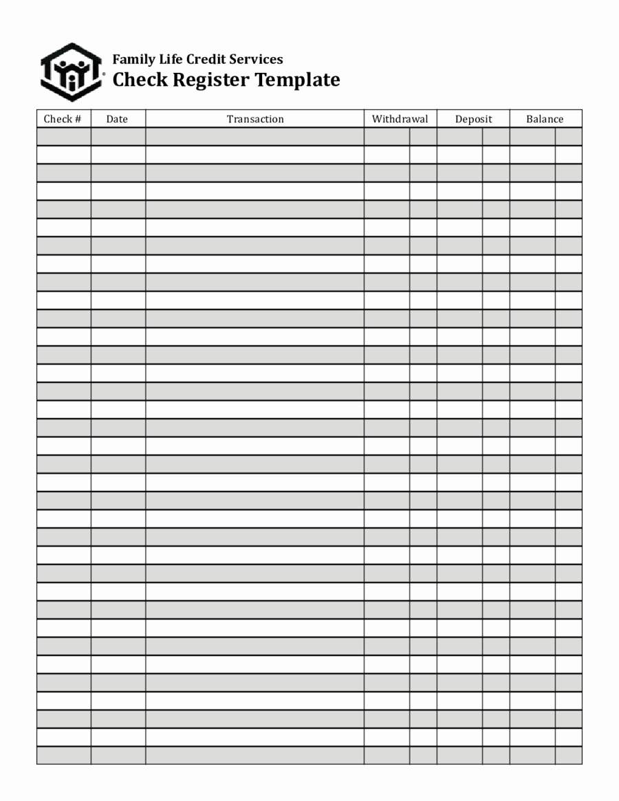 Free Printable Checkbook Register Template Best Of 2019 Checkbook Register Fillable Printable Pdf &amp; forms