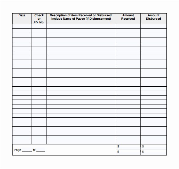 Free Printable Checkbook Register Template Luxury 10 Sample Check Register Templates to Download