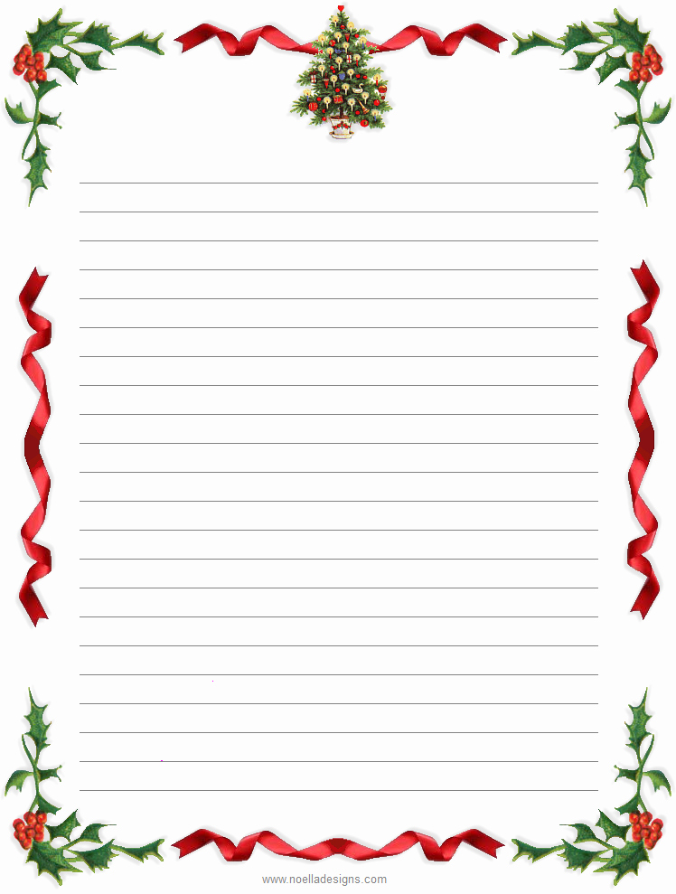Free Printable Christmas Stationery Templates Fresh Holiday Stationery Paper