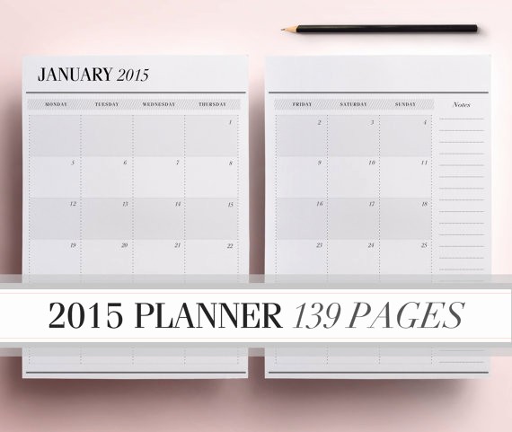 Free Printable Daily Calendar 2015 Fresh 7 Best Of 2015 Daily Planner Printable Pages Free