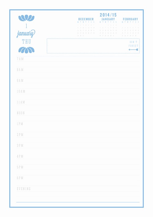 Free Printable Daily Calendar 2015 Inspirational Daily Calendars Free Printable 2015ml