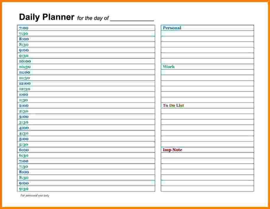 Free Printable Daily Calendar 2018 Luxury Best Free Daily Planner Printable Tips 2018